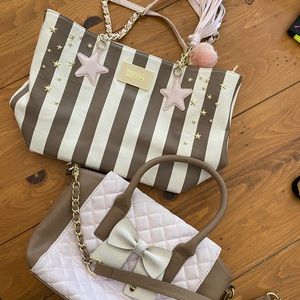 Betsey Johnson bundle of two handbags